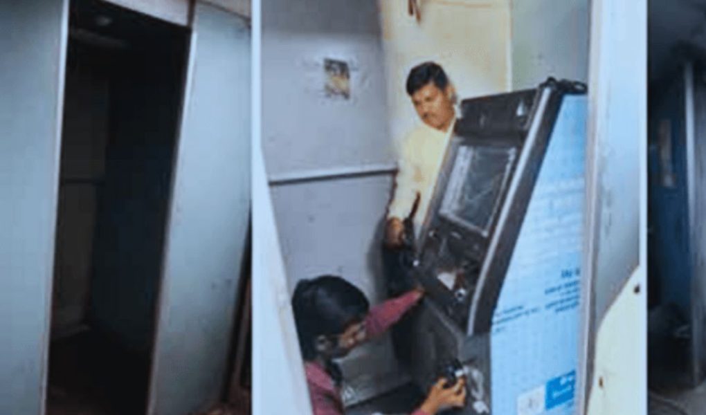 India’s first ATM on a moving train inside the Panchvati Express coach.