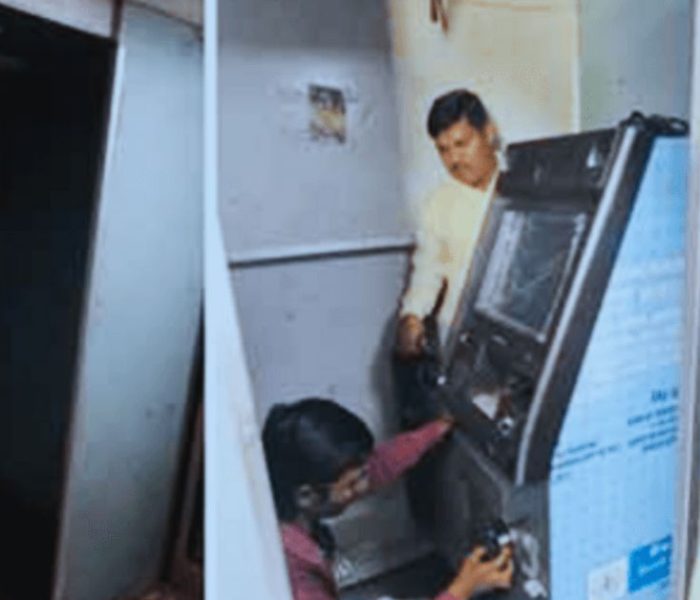 India’s first ATM on a moving train inside the Panchvati Express coach.