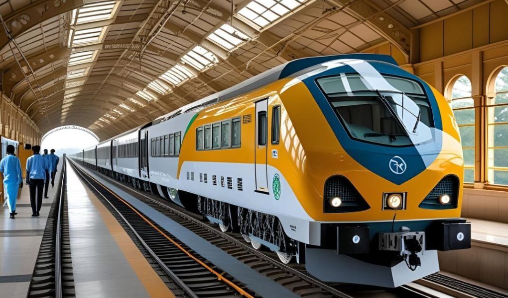 indian railways hydrogen powered train at Integral Coach Factory