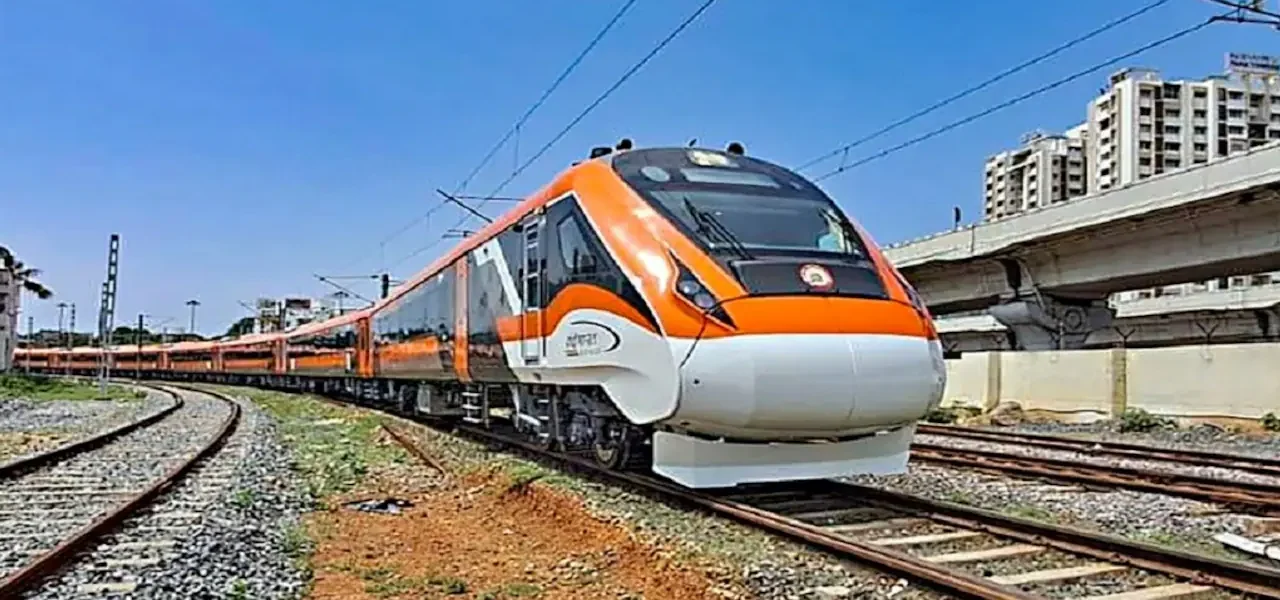 Vande Bharat Sleeper train 180 km/h trial on Indian Railways track with modern sleeper coaches Apply these fields for maximum Rank Math Pro image SEO benefit.