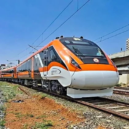 Vande Bharat Sleeper train 180 km/h trial on Indian Railways track with modern sleeper coaches Apply these fields for maximum Rank Math Pro image SEO benefit.