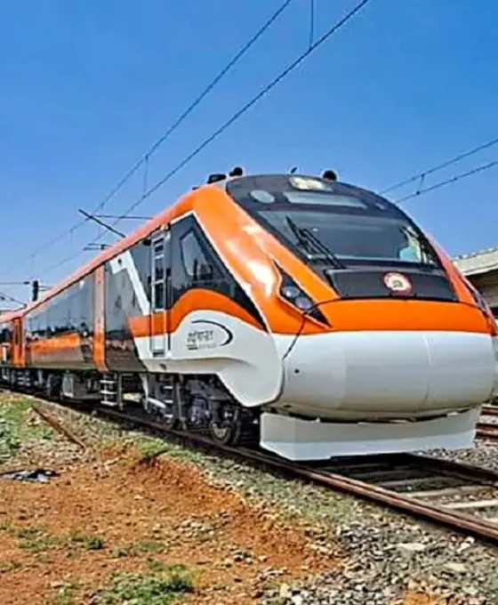 Vande Bharat Sleeper train 180 km/h trial on Indian Railways track with modern sleeper coaches Apply these fields for maximum Rank Math Pro image SEO benefit.